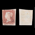 6050 GB SG8 1d Red. Plate 79. JF. BS68 1841. Sc#3 Mi3Ib 2 Margins. C£35