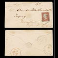 6072 GB 1d Red Plate 86. Green Irish 1884 Postmark. BS75xc 4 Margins. C£7000