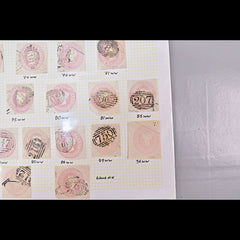 6138 GB "Penny Pink" Postal Cutouts. Die 1 14ww-9ww. Better Seen, view 6