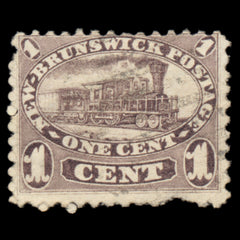 6177 New Brunswick SG7 1c Brown Violet 1860. Sc#6a Mi4b Used. C£60, view 3