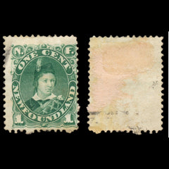 6190 Newfoundland SG63a 1c Green 1898. Sc#45 Mi36a Used. C£28, view 1