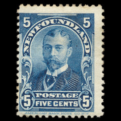 6192 Newfoundland SG90 5c Blue 1899. Sc#85 Mi66 Mint MH. C£50, view 3