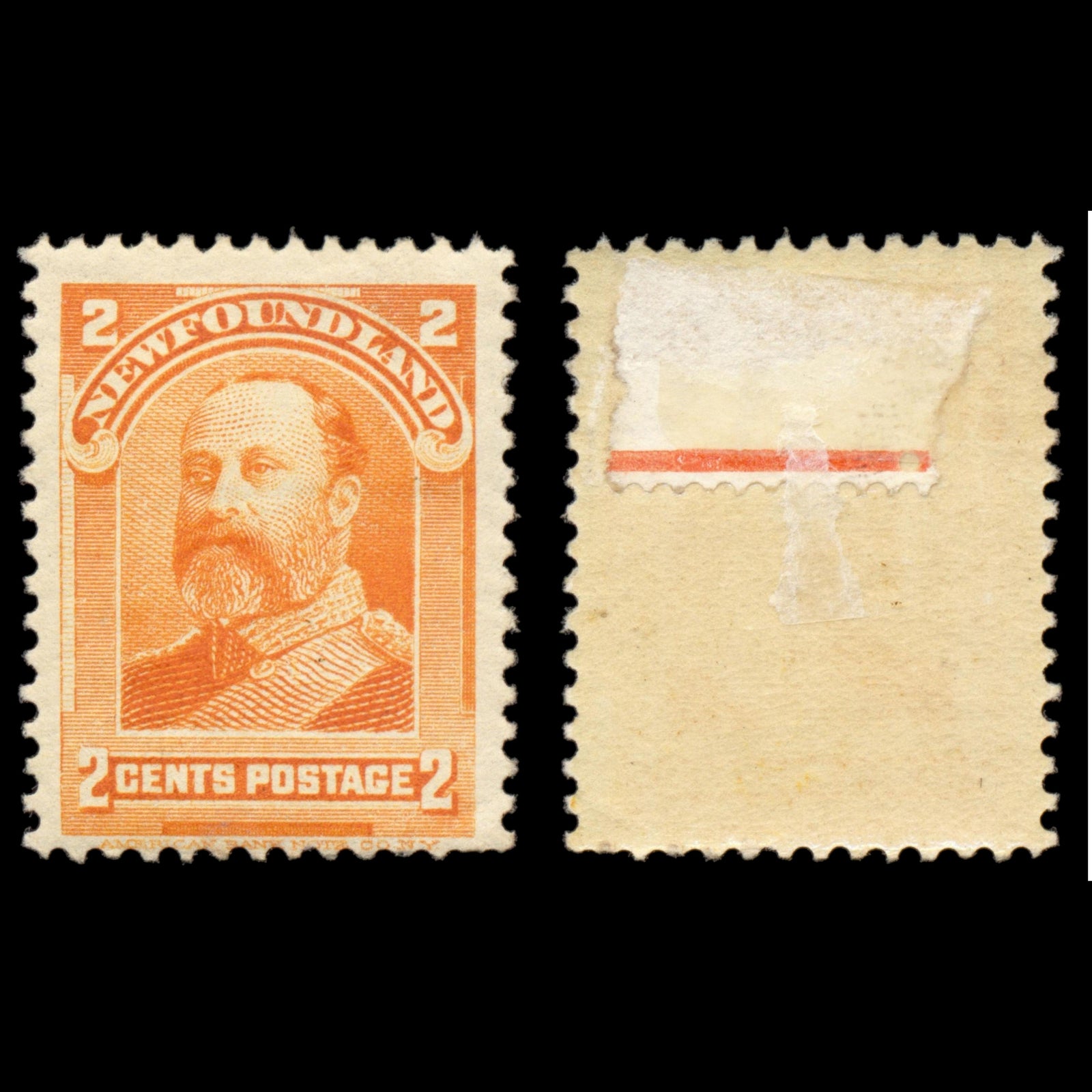 6195 Newfoundland SG86 2c Orange 1897. Sc#81 Mi60 Mint MH. C£26