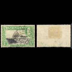 6216 St. Lucia SG113a ½d Black & Green. P13x12 1936. Sc#95a Mi84C Used. C£28, view 1