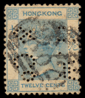 6225 Hong Kong SG60 12c Blue 1902. Sc#46 Mi59 Used. C£70