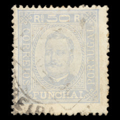 6237 Funchal SG103 50R Light Blue 1892. Sc#6a Mi6yD Used. C£13, view 3