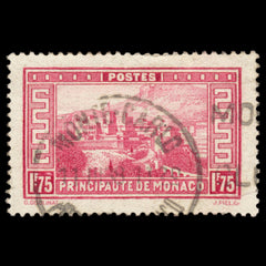 6253 Monaco SG136 1.75F Carmine 1937. Sc#124 Mi130 Used. C£16, view 3