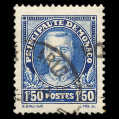 6257 Monaco SG134 1f50 Ultramarine 1933. Sc#122 Mi119 Used. C£15, view 3