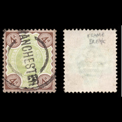 6270 GB SG205 4d Green & Purple. Frame Break Spec K33g 1887. Sc#116 Mi91b Used. C£110, view 1