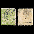6278 Wurttemberg SG73 1k Blue-Green 1869. Sc#47 Mi36a Used. C£150