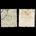 6299 Wurttemberg SG101 50Kr Grey Green 1878. Sc#67 Mi51 Used. C£60