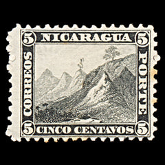 6311 Nicaragua SG5 5C Black 1869. Sc#5 Mi5 Mint MH. C£50, view 3