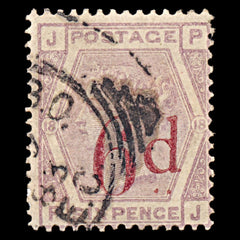 6321 GB SG162a 6D Lilac. K8be "PJ" Slanted Dots 1883. Mi71Va Used. C£450, view 3