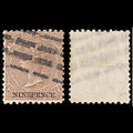 6342 New South Wales SG220ga 9D Brown. P10x12. Unlisted 1881. Sc#59c Mi48 Used