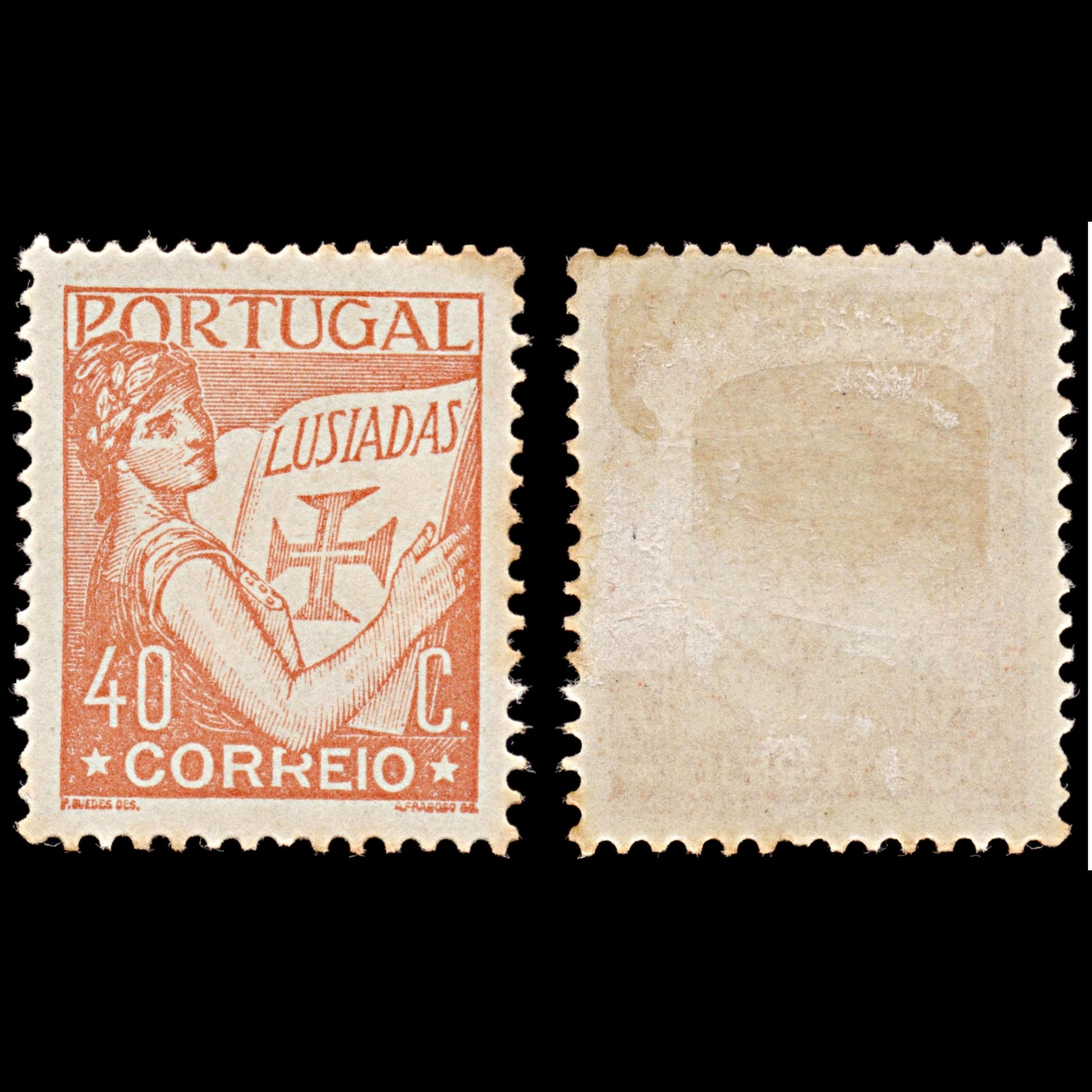 6352 Portugal SG842 40C Red Orange 1931. Sc#506 Mi540 Mint MH. C£12