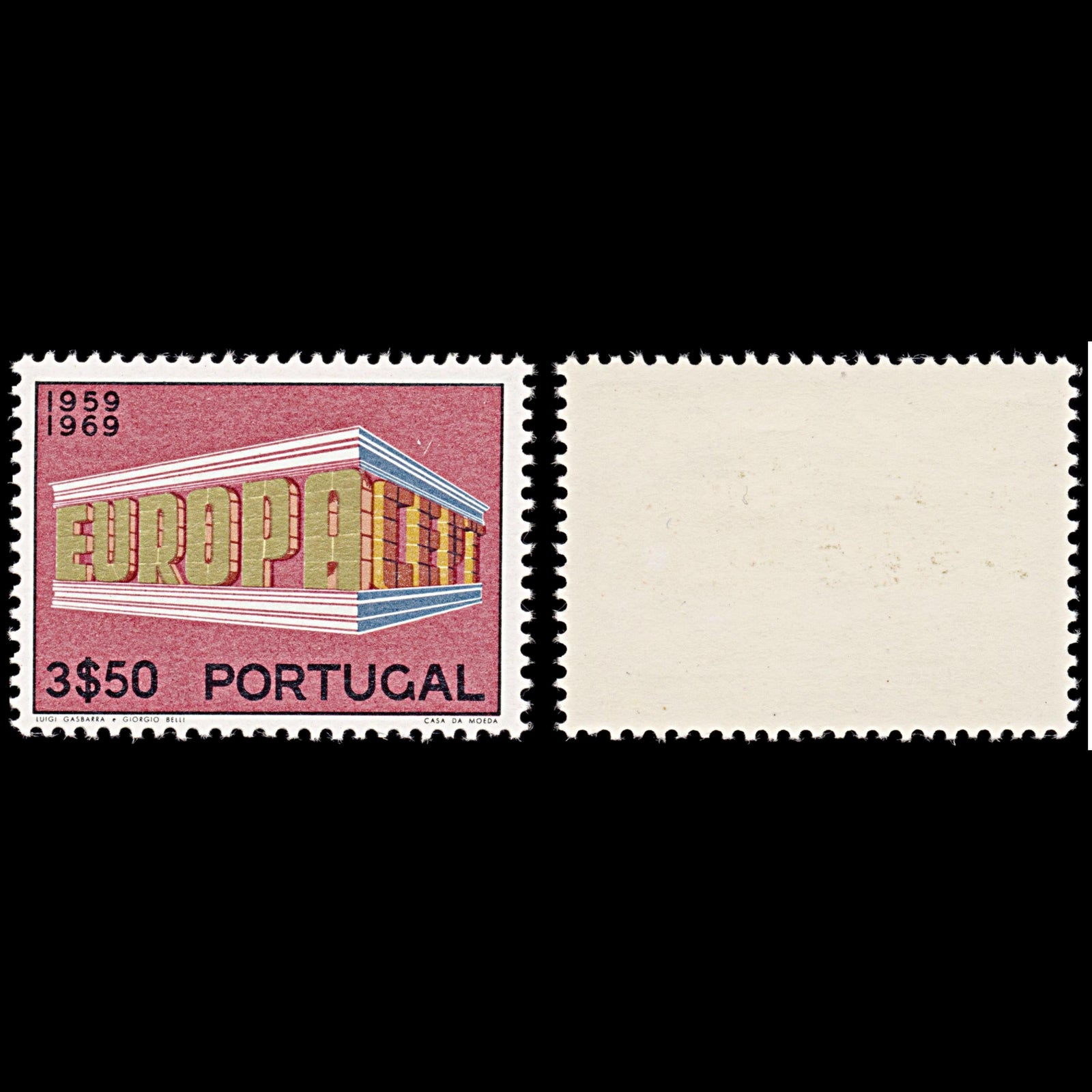 6353 Portugal SG1357 3.50$ Multicolor 1969. Sc#1039 Mi1071 Mint MNH. C£17