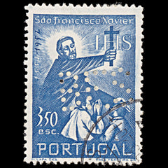 6354 Portugal SG1077 3.50$ Ultramarine 1952. Sc#755 Mi790 Used. C£18, view 3