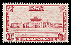 6367 Pakistan SG50 10A Red 1949. Sc#53 Mi53 Mint MNH. C£28