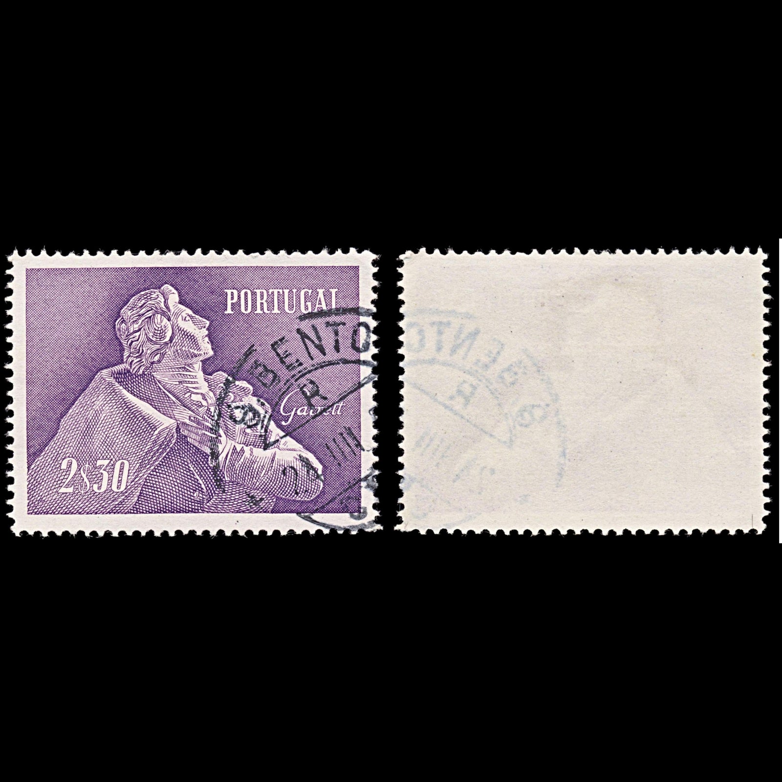 6369 Portugal SG1143 2.30$ Bluish Violet 1957. Sc#825 Mi857 Used. C£17