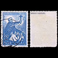 6372 Portugal SG1077 3.50$ Ultramarine 1952. Sc#755 Mi790 Used. C£18, view 2