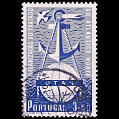 6373 Portugal SG1066 3.50$ Blue & Grey 1952. Sc#748 Mi779 Used. C£34, view 3