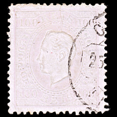 6374 Portugal SG153 100R Grey Lilac & Lilac 1871. Sc#45e Mi41yB Used. C£16, view 3