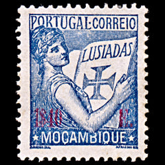 6382 Mozambique SG345 1.40$ Blue & Red 1933. Sc#265 Mi290 Mint MH. C£14, view 3