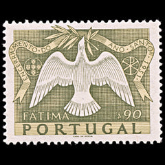 6386 Portugal SG1050 90C Yellow & Olive Green 1951. Sc#732 Mi763 Mint MNH. C£20, view 3