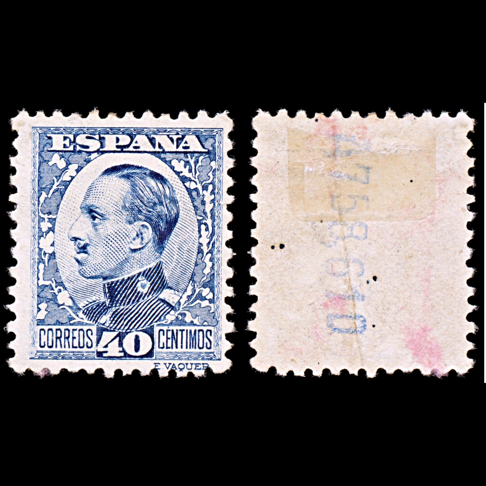 6389 Spain SG590 40c Blue 1930. Sc#413a Mi569I Mint MH. C£55