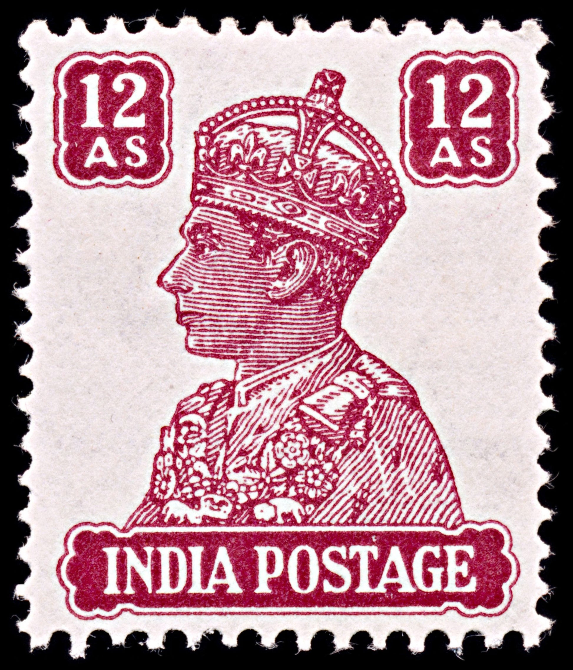 6392 India SG276 12A Lake 1941. Sc#179 Mi177 Mint MH. C£15