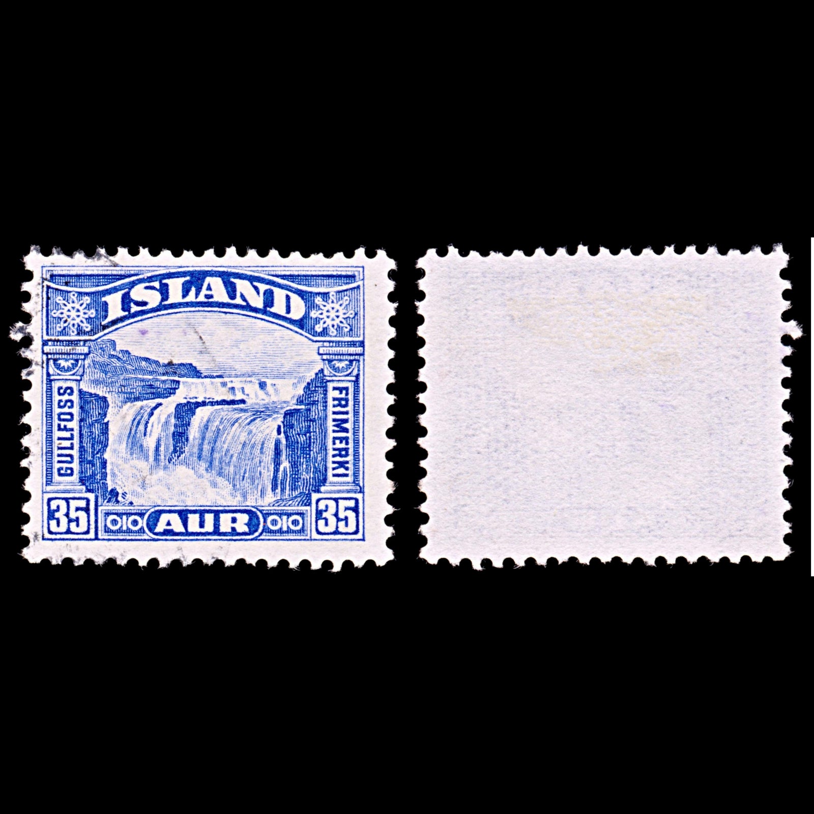 6394 Iceland SG197 35eyr Ultramarine 1931. Sc#172 Mi152 Used. C£15