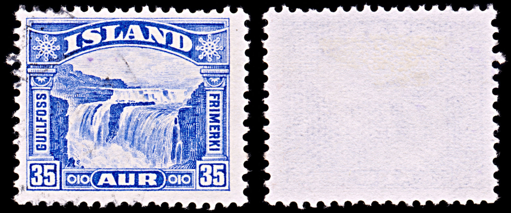 6394 Iceland SG197 35eyr Ultramarine 1931. Sc#172 Mi152 Used. C£15