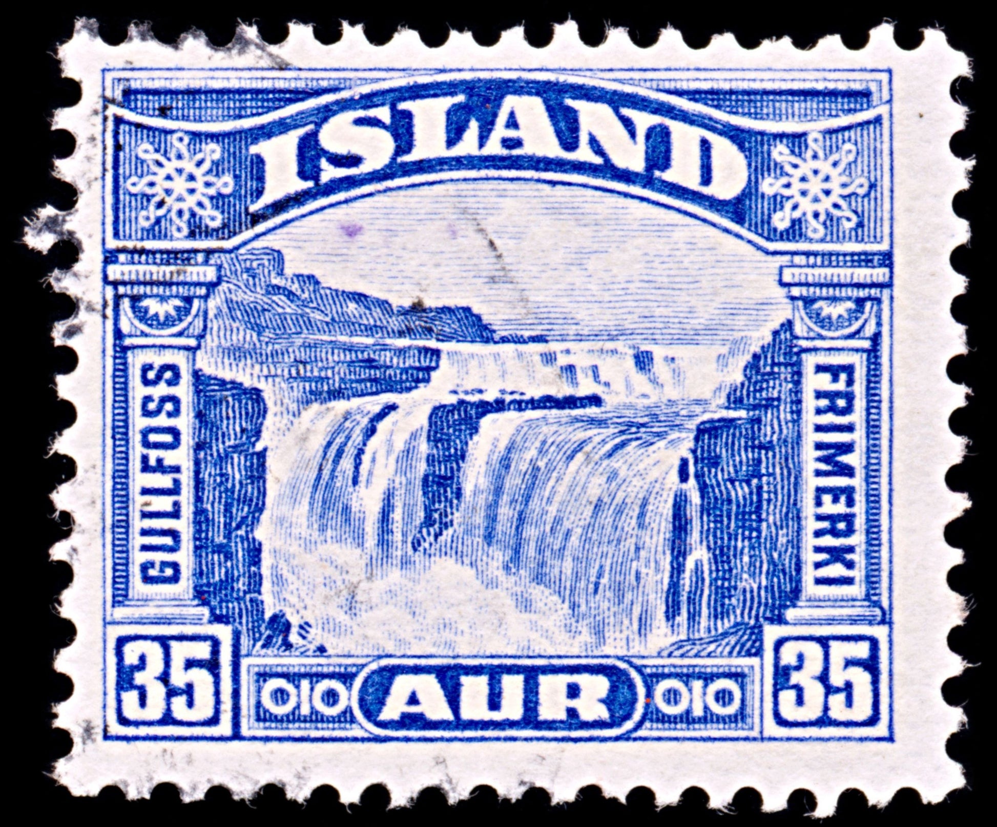 6394 Iceland SG197 35eyr Ultramarine 1931. Sc#172 Mi152 Used. C£15