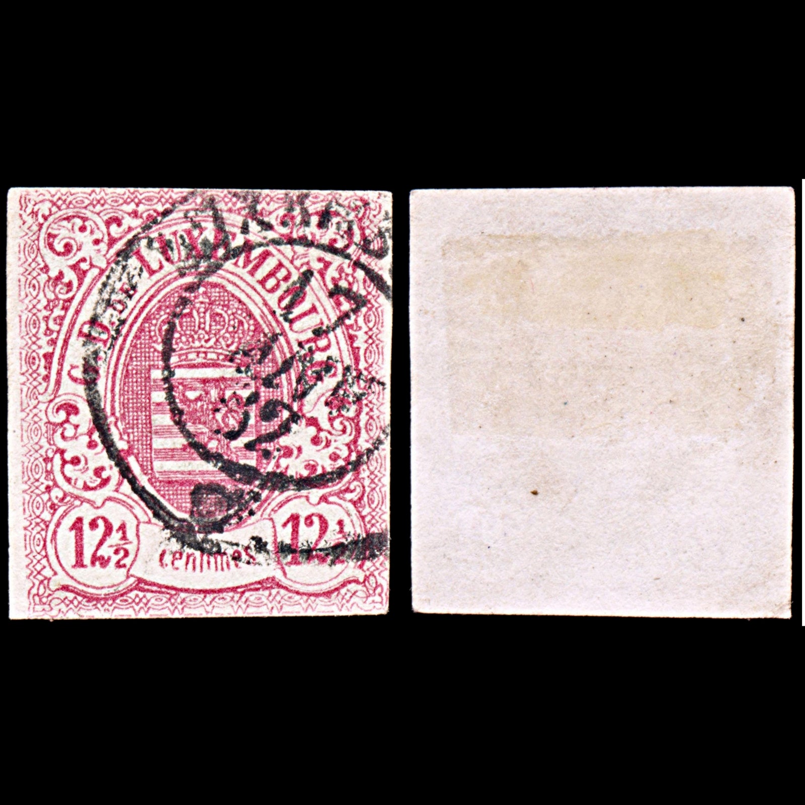 6421 Luxembourg SG11 12½C. Pink 1859. Sc#8 Mi7 Used. C£225