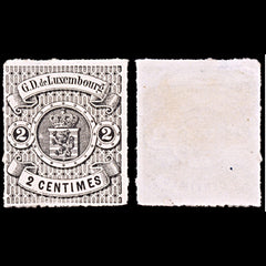 6423 Luxembourg SG17 2C Black 1867. Sc#14 Mi13 Mint MNG. C£28, view 1