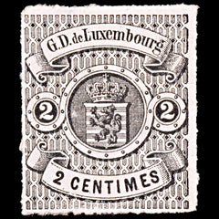 6423 Luxembourg SG17 2C Black 1867. Sc#14 Mi13 Mint MNG. C£28, view 3