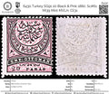 6430 Turkey SG91 20 Black & Pink 1880. Sc#61 Mi39 Mint MVLH. C£31
