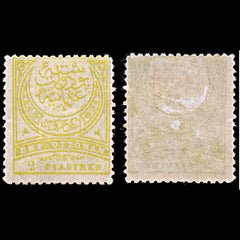 6434 Turkey 2 Greenish Olive & Grey 1890. Sc#90a Mi62aB Mint MH. C£45, view 1
