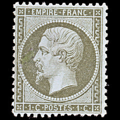 6467 France SG87 1C Olive 1862. Sc#22 Mi18a Mint MNG. C£225, view 3