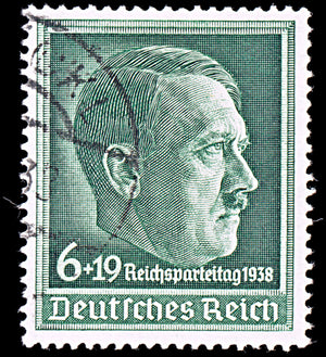 6484 Germany SG660a 6+19 Blackish Green 1938. Mi672y Used. C£250