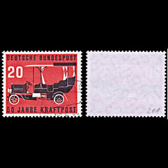 6490 Germany SG1137 20Pf. Black & Scarlet 1955. Sc#728 Mi211 Used. C£7, view 1
