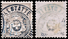 6498 Switzerland SG127Ac 3Ct. Brown Grey 1882. Sc#Unlisted Mi51Xb Used. C£65, view 2