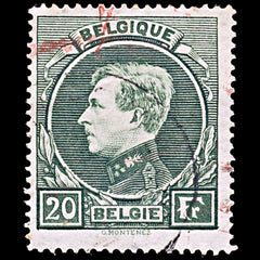 6506 Belgium SG502 20Fr Bright Green 1929. Sc#213 Mi263 Used. C£35, view 3