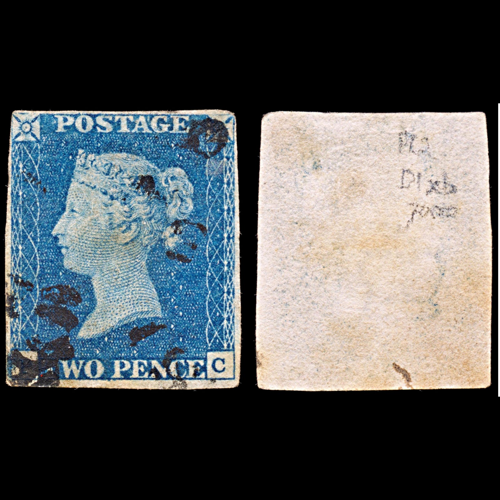 6536 GB SG5 2D Blue 1840. Sc#2 Mi2b 4 Margins. C£7000