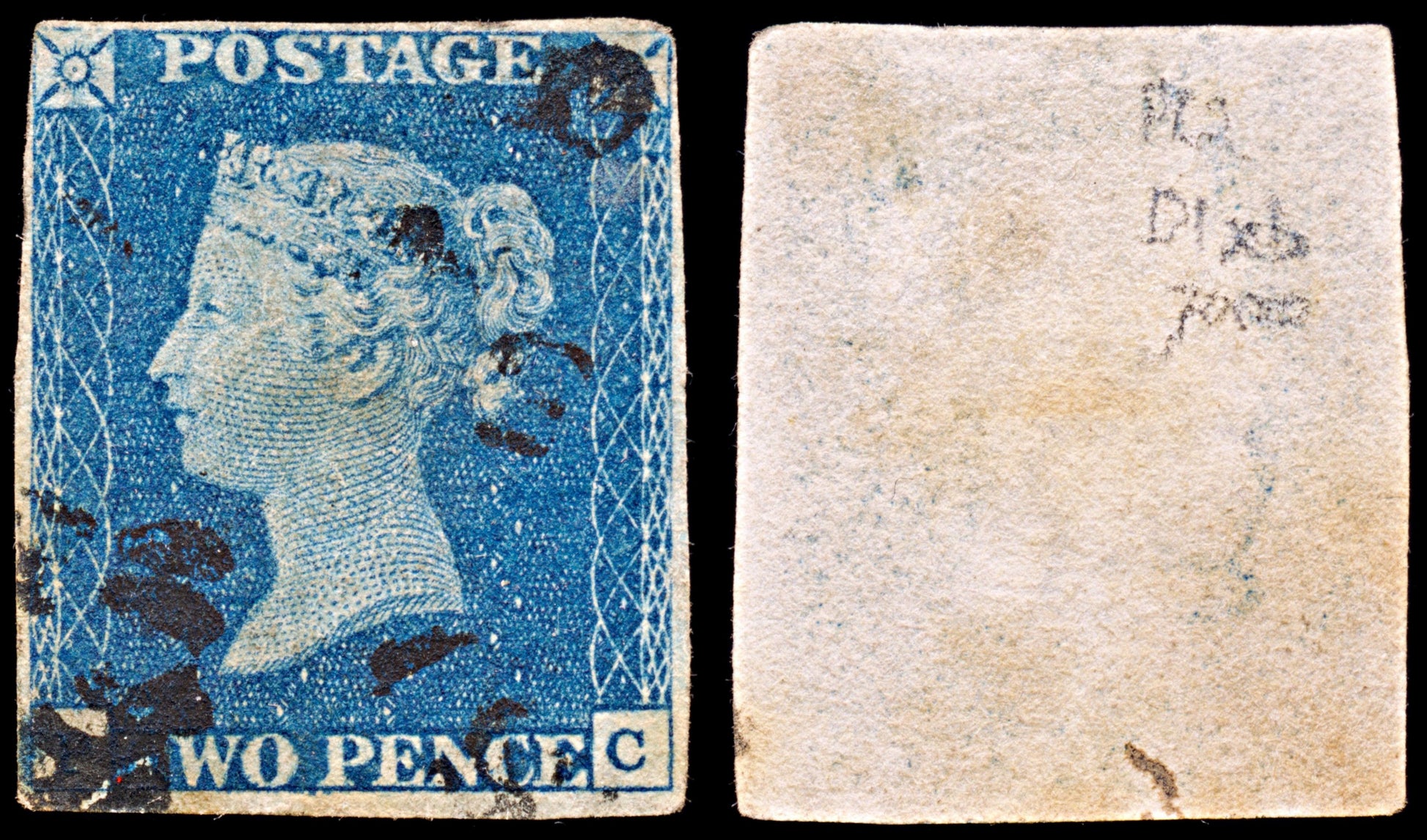 6536 GB SG5 2D Blue 1840. Sc#2 Mi2b 4 Margins. C£7000