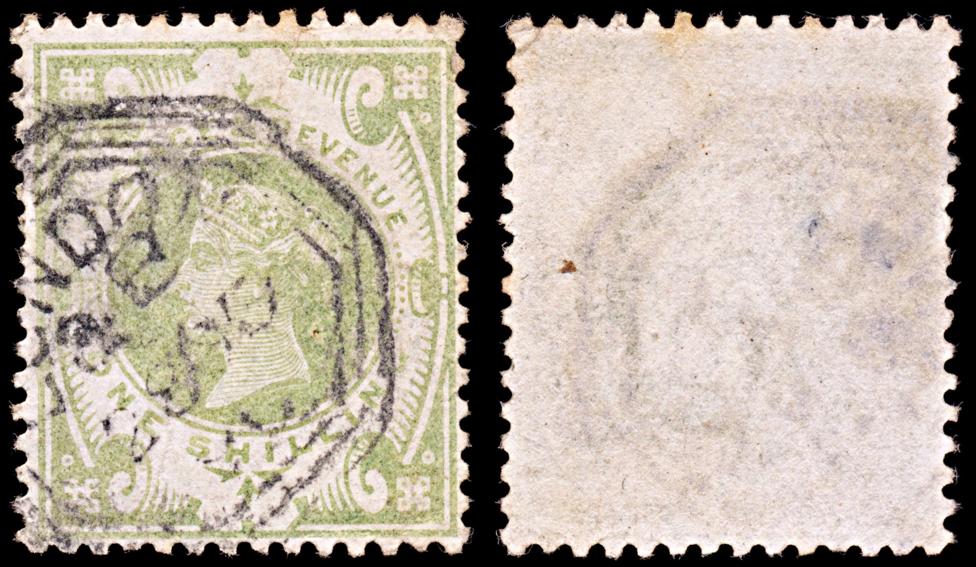 6542 GB SG211 1S Dull Green 1887. Sc#122 Mi97a Used. C£80