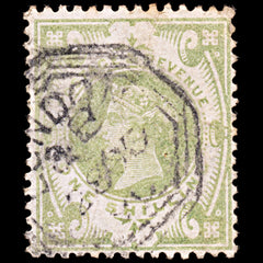 6542 GB SG211 1S Dull Green 1887. Sc#122 Mi97a Used. C£80, view 3