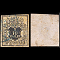 6581 Hanover SG17 1⁄10 Black 1856. Sc#14 Mi12 Used. C£90