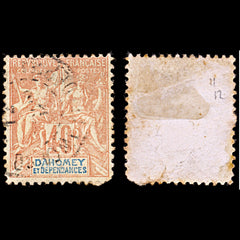 6583 Dahomey SG11 40C Dark Orange Red 1905. Sc#11 Mi12 Used. C£12, view 1