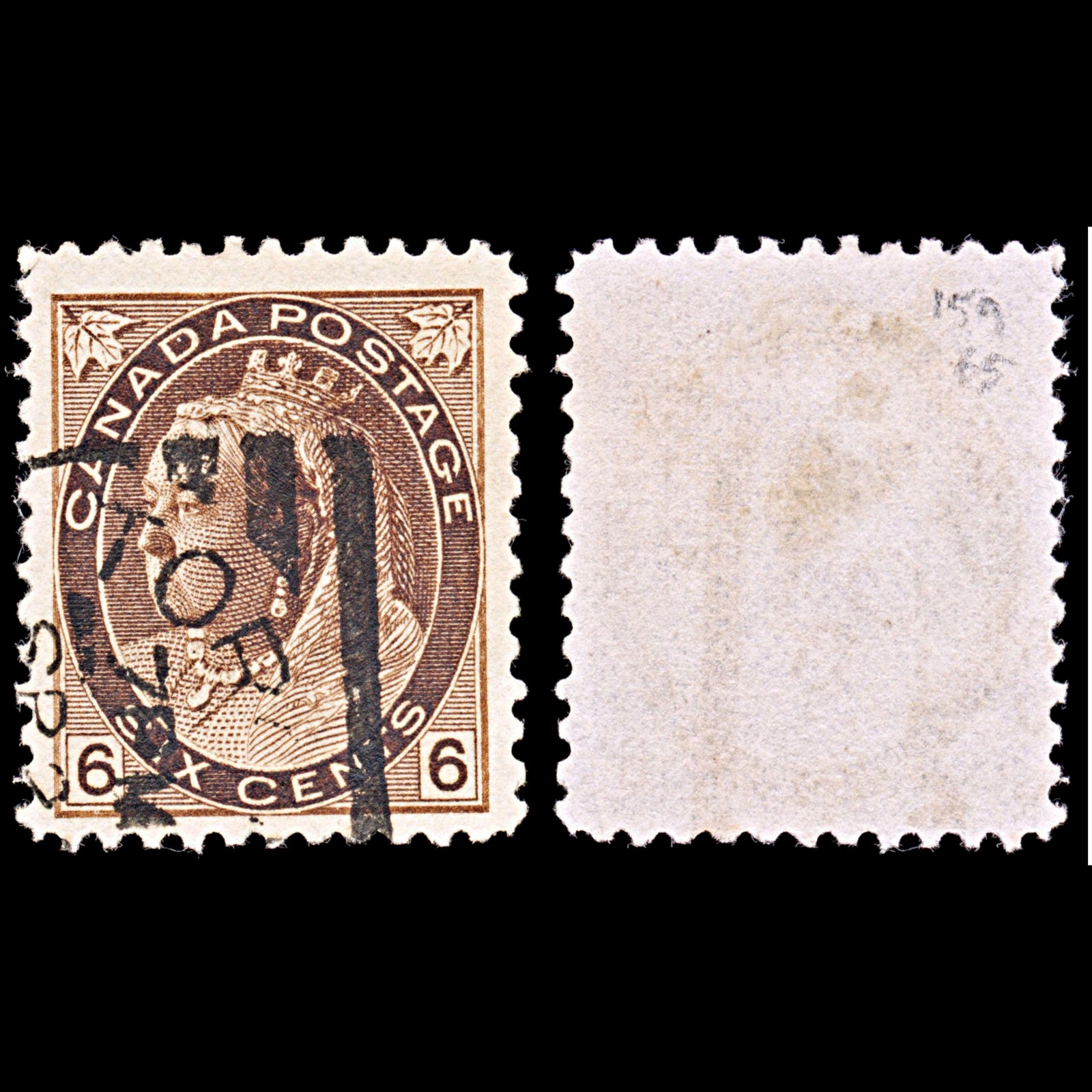 6596 Canada SG159 6C Brown 1898. Sc#80 Mi68A Used. C£65